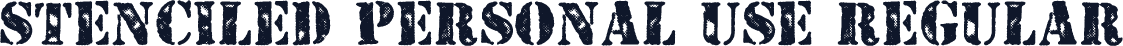 STENCILED PERSONAL USE Regular