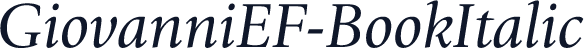 GiovanniEF-BookItalic