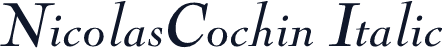 NicolasCochin Italic