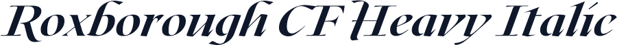 Roxborough CF Heavy Italic