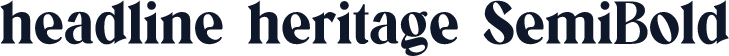 headline heritage SemiBold