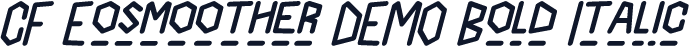 CF Eosmoother DEMO Bold Italic