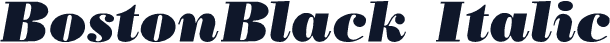BostonBlack Italic
