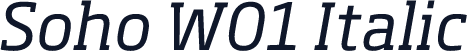Soho W01 Italic
