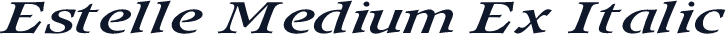 Estelle Medium Ex Italic