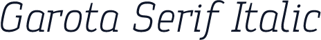 Garota Serif Italic