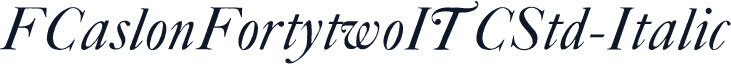 FCaslonFortytwoITCStd-Italic