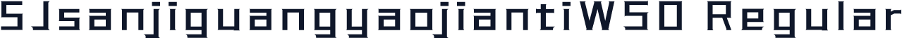 SJsanjiguangyaojiantiW50 Regular