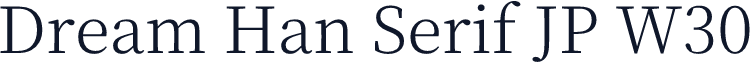 Dream Han Serif JP W30