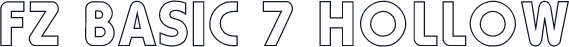 FZ BASIC 7 HOLLOW