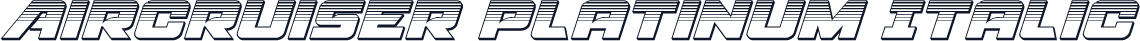 Aircruiser Platinum Italic