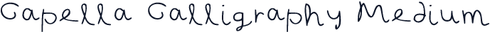Capella Calligraphy Medium