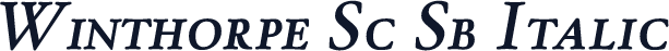 Winthorpe Sc Sb Italic