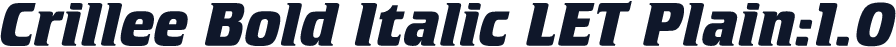 Crillee Bold Italic LET Plain:1.0