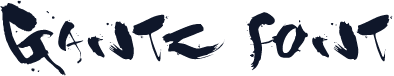 Gantz font