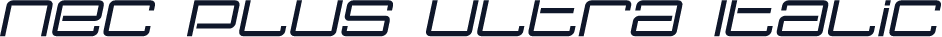 Nec plus ultra Italic