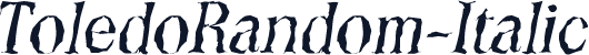 ToledoRandom-Italic