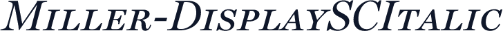 Miller-DisplaySCItalic