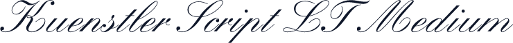 Kuenstler Script LT Medium