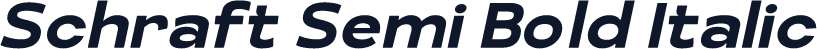 Schraft Semi Bold Italic