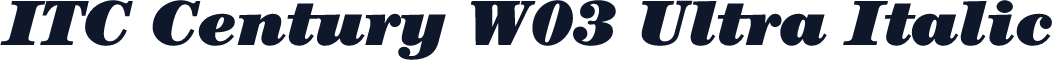 ITC Century W03 Ultra Italic