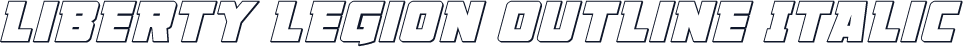 Liberty Legion Outline Italic