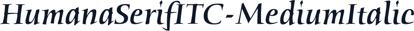 HumanaSerifITC-MediumItalic
