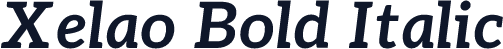 Xelao Bold Italic