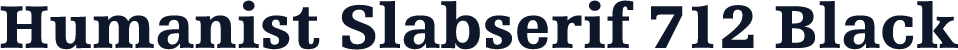 Humanist Slabserif 712 Black