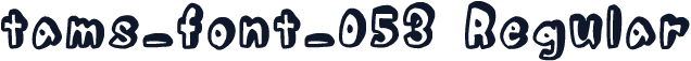 tams_font_053 Regular