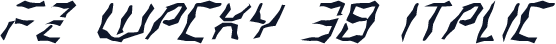 FZ WACKY 38 ITALIC