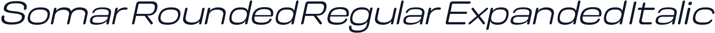Somar Rounded Regular Expanded Italic