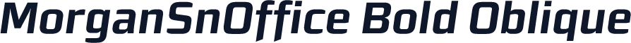 MorganSnOffice Bold Oblique