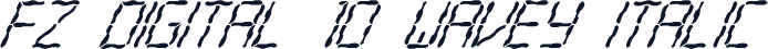 FZ DIGITAL 10 WAVEY ITALIC