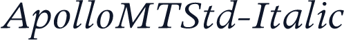 ApolloMTStd-Italic