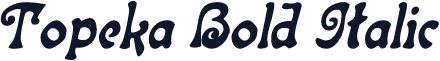 Topeka Bold Italic