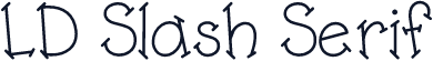 LD Slash Serif