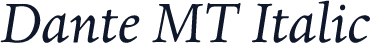 Dante MT Italic