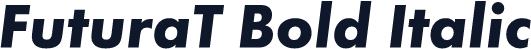 FuturaT Bold Italic