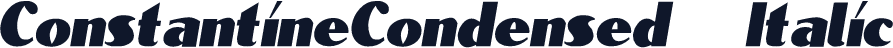 ConstantineCondensed   Italic