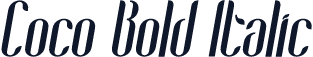 Coco Bold Italic