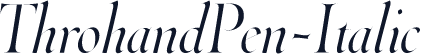 ThrohandPen-Italic