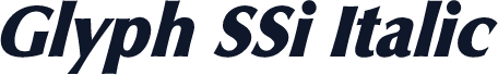Glyph SSi Italic
