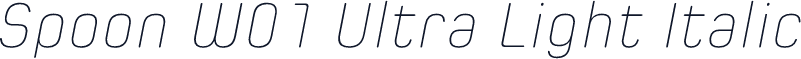 Spoon W01 Ultra Light Italic