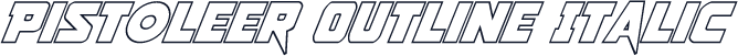 Pistoleer Outline Italic