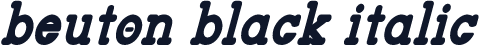beuton black italic