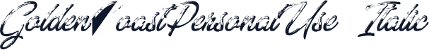 GoldenCoastPersonalUse-Italic