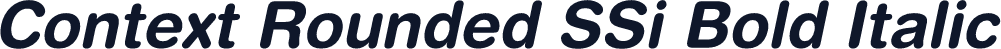 Context Rounded SSi Bold Italic