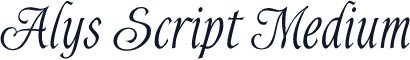 Alys Script Medium