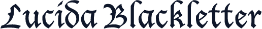 Lucida Blackletter